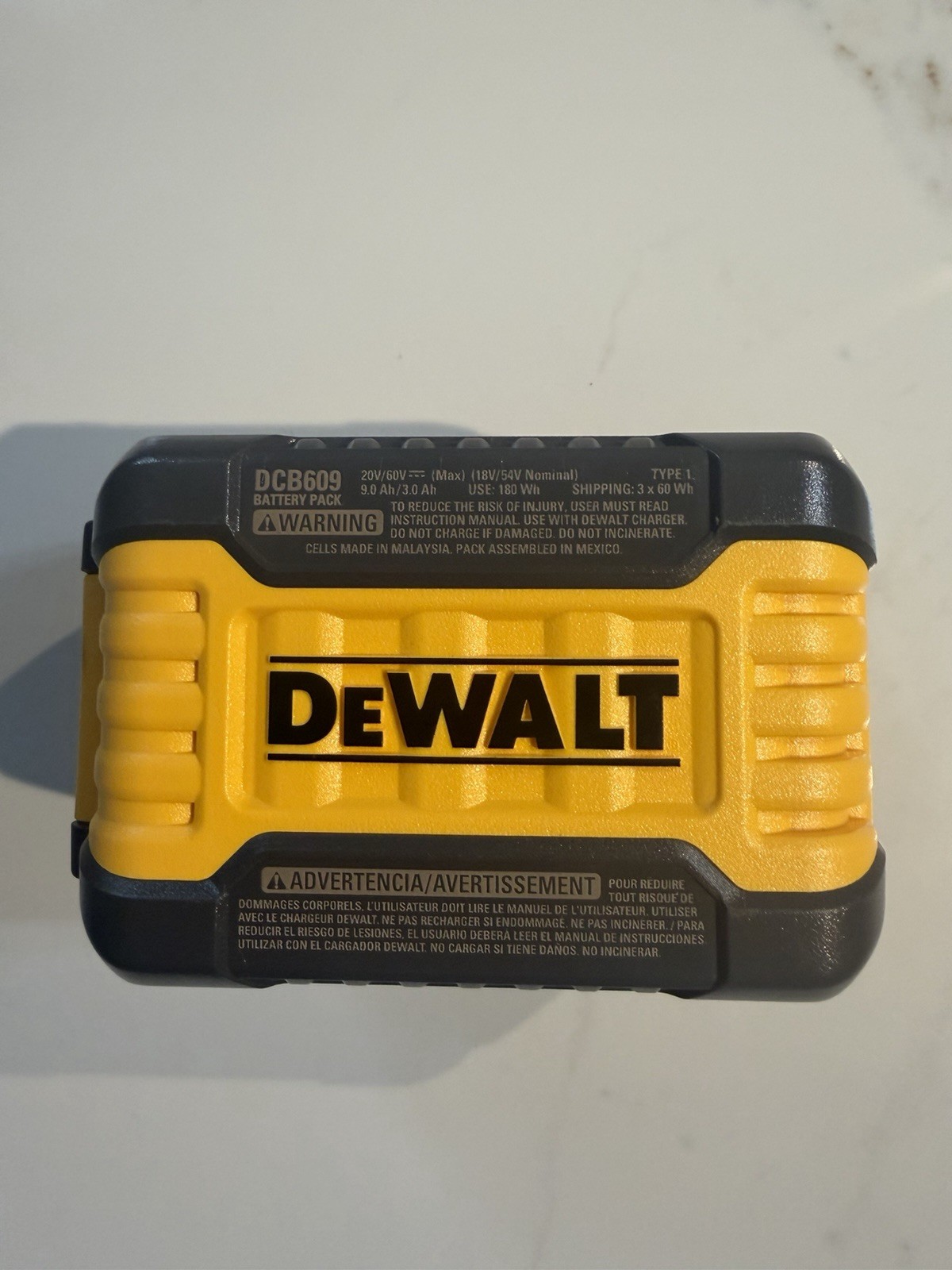 OEM DEWALT DCB609 20V/60V MAX FLEXVOLT 9.0Ah Lithium-Ion Battery Tool | NEW 2026