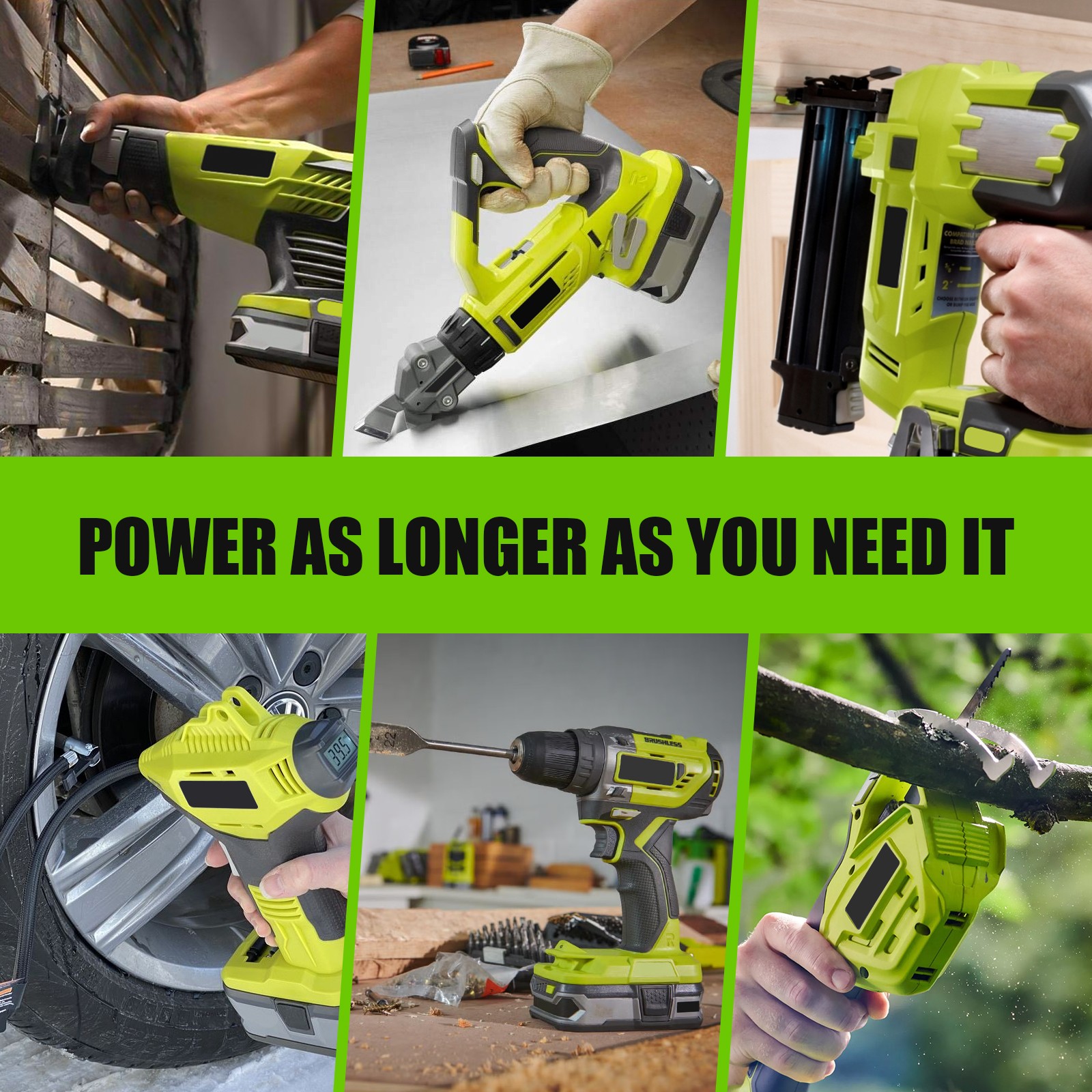 For RYOBI P108 18V One Plus High Capacity Battery Lithium-Ion Battery p105 p102
