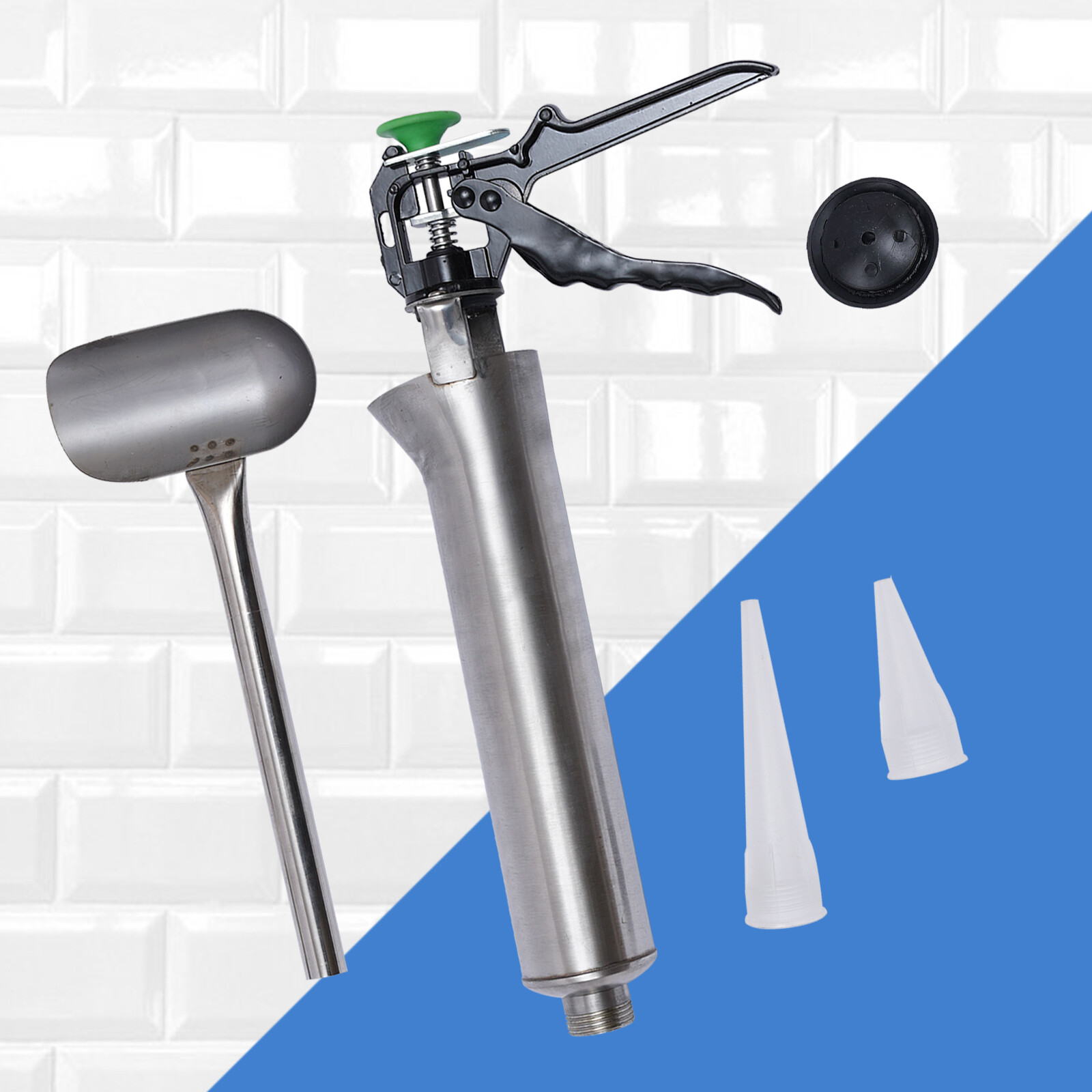 Mortar Pointing Grouting Gun Cement Grout Mortar Caulk Pointing Gun Stainless US