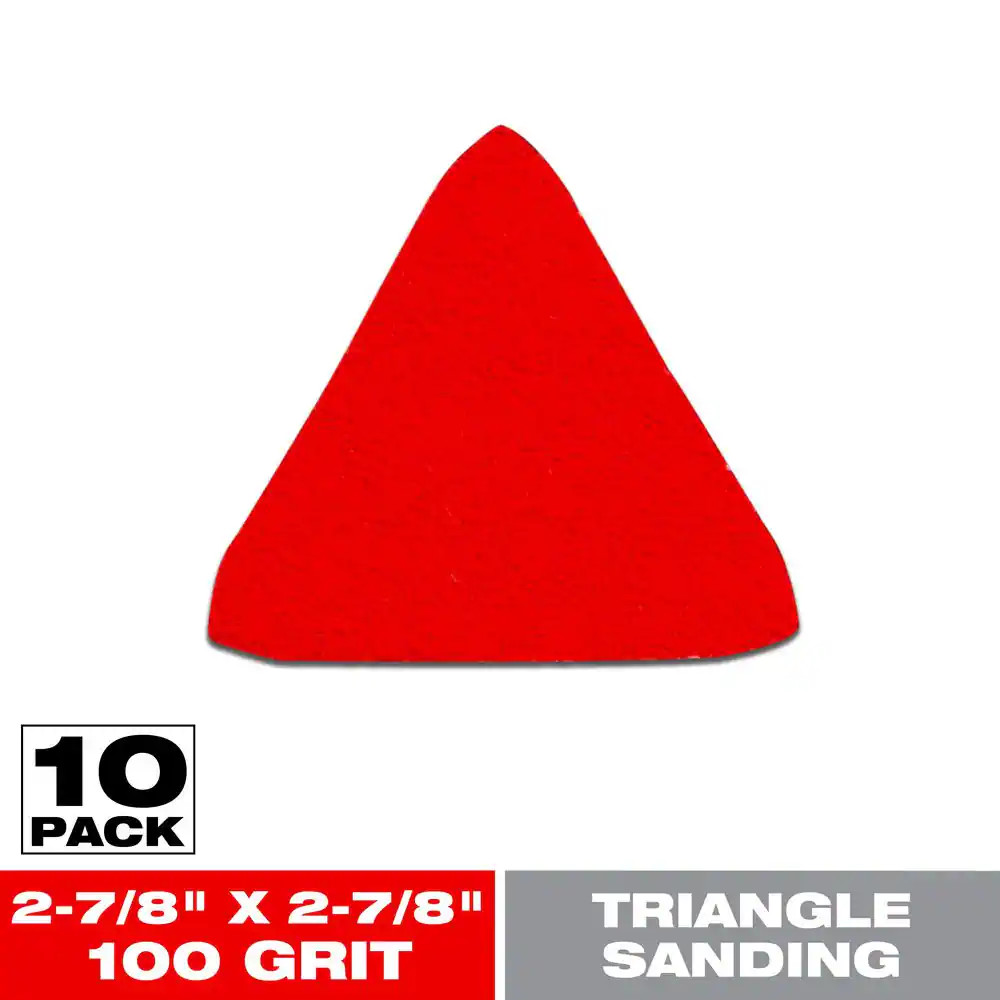 2-7/8 In. X 2-7/8 In. 100-Grit Stickfast Triangular Detail Sanding Sheets