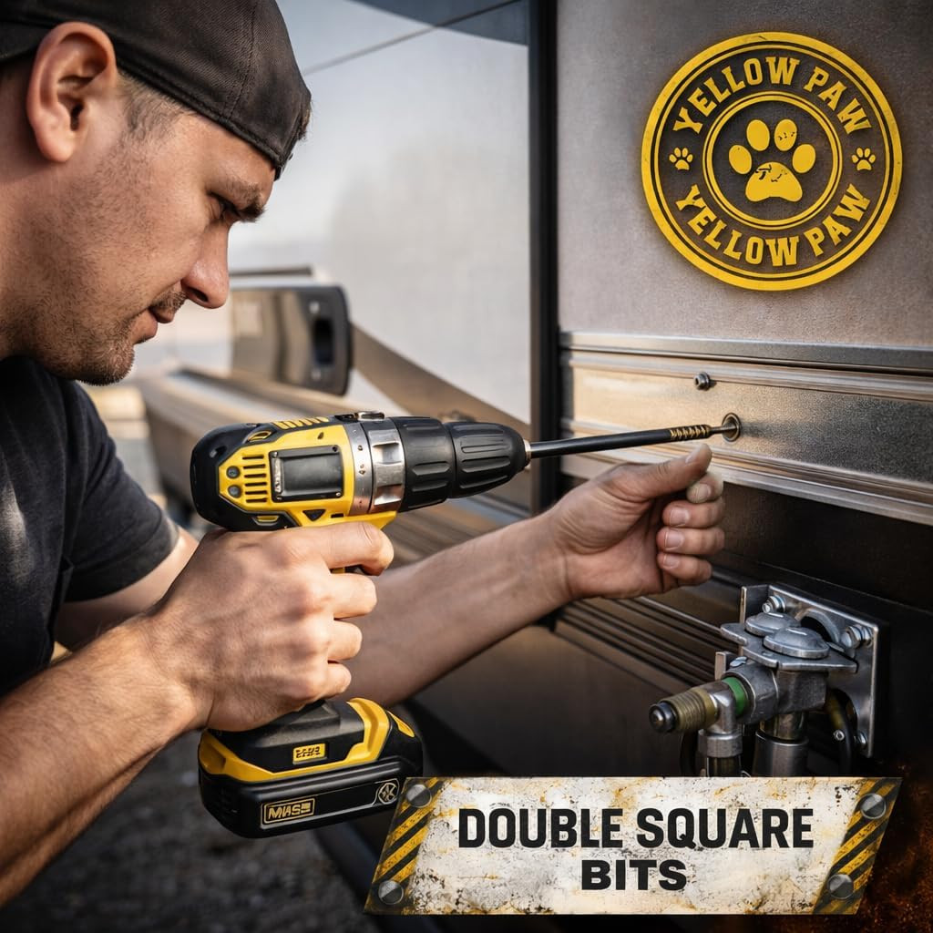 Double Square (8 Point Star) Bit Set (6 Pack) Sizes #1, #2, and #3 in Both Extra