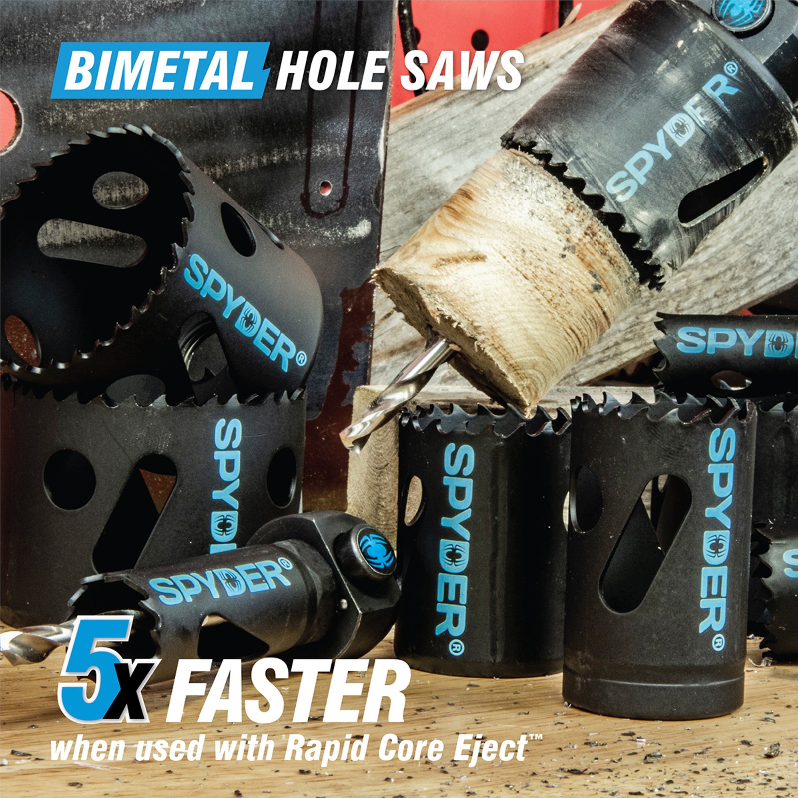 1-7/8 in Hole Saw Bi-Metal Spyder 600080CF