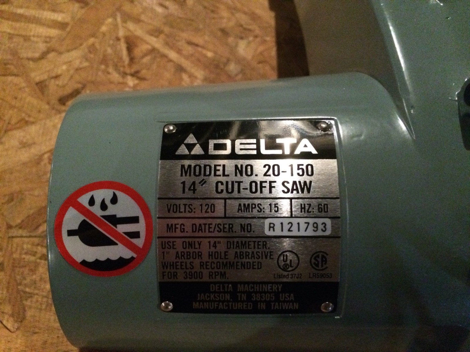 NOS Delta 20-150 Type 1 14″ Cut off Saw Motor Assembly p/n 1341761