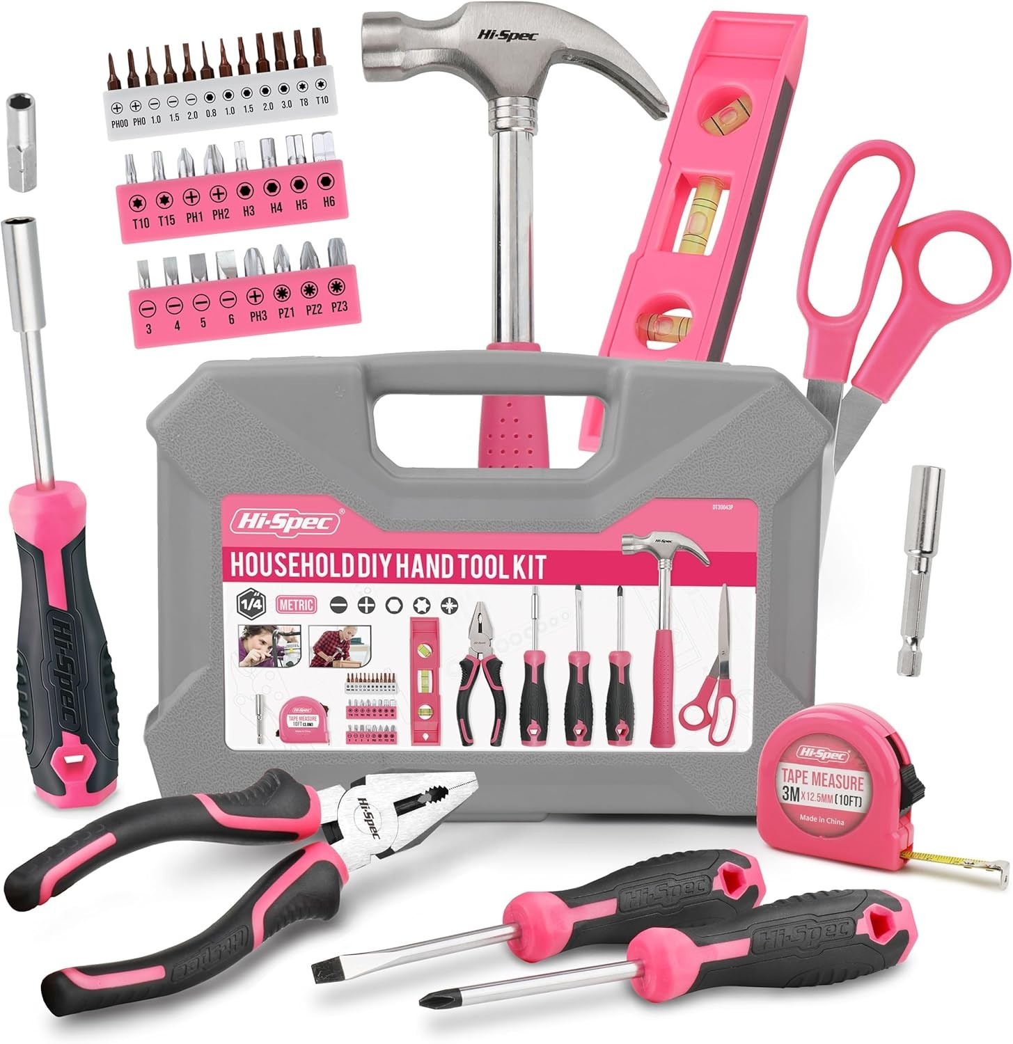 Tool Kit, General Household Hand Tool Set with Toolbox Storage Case, All-in-O…