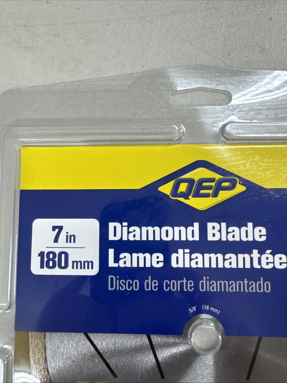 QEP Gold Diamond Blade 7” Continuous Rim Tile Saw Porcelain Marble