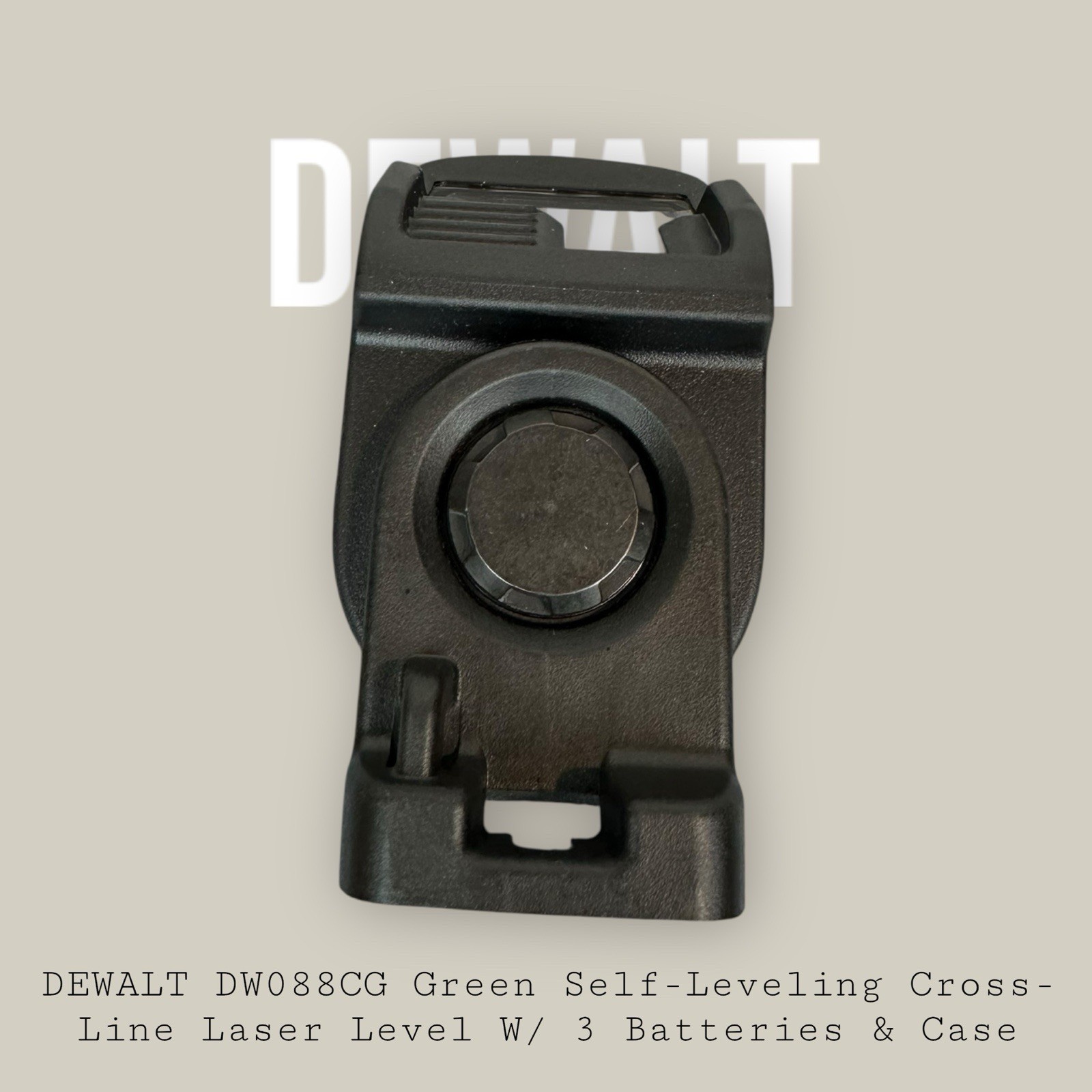 DEWALT DW088CG Green Self-Leveling Cross-Line Laser Level W/ 3 Batteries & Case