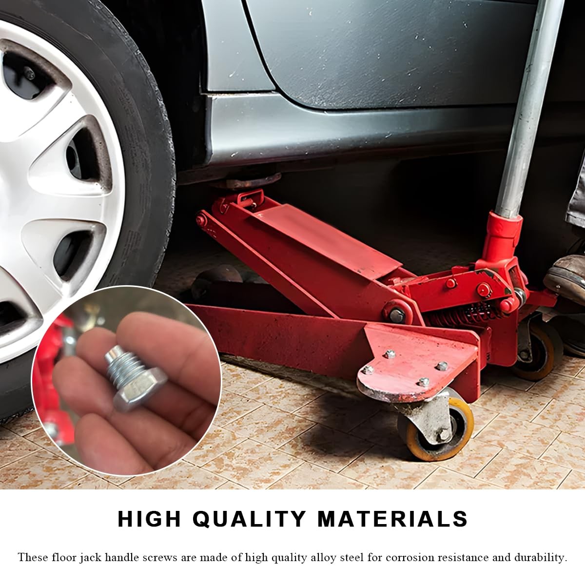 ZNDAW 2PCS Car Floor Jack Handle Bolts, 3 Ton 4 Horizontal Jack…
