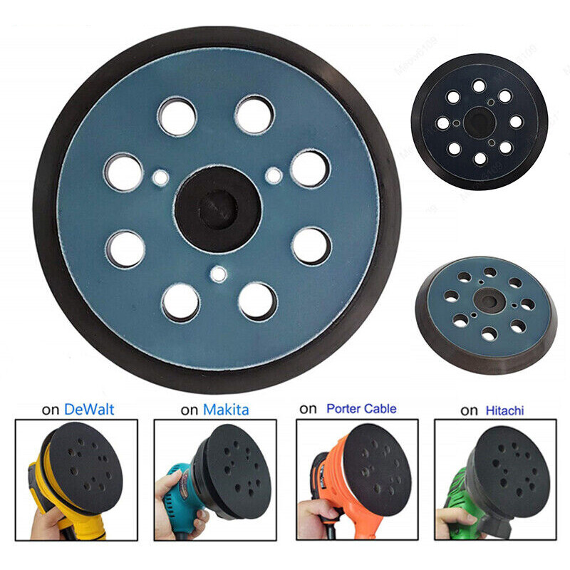 2Pcs Sander Pads 5″ Hook&Loop Sanding Plates for Hitachi 324-209 SV13YA, SV13YB