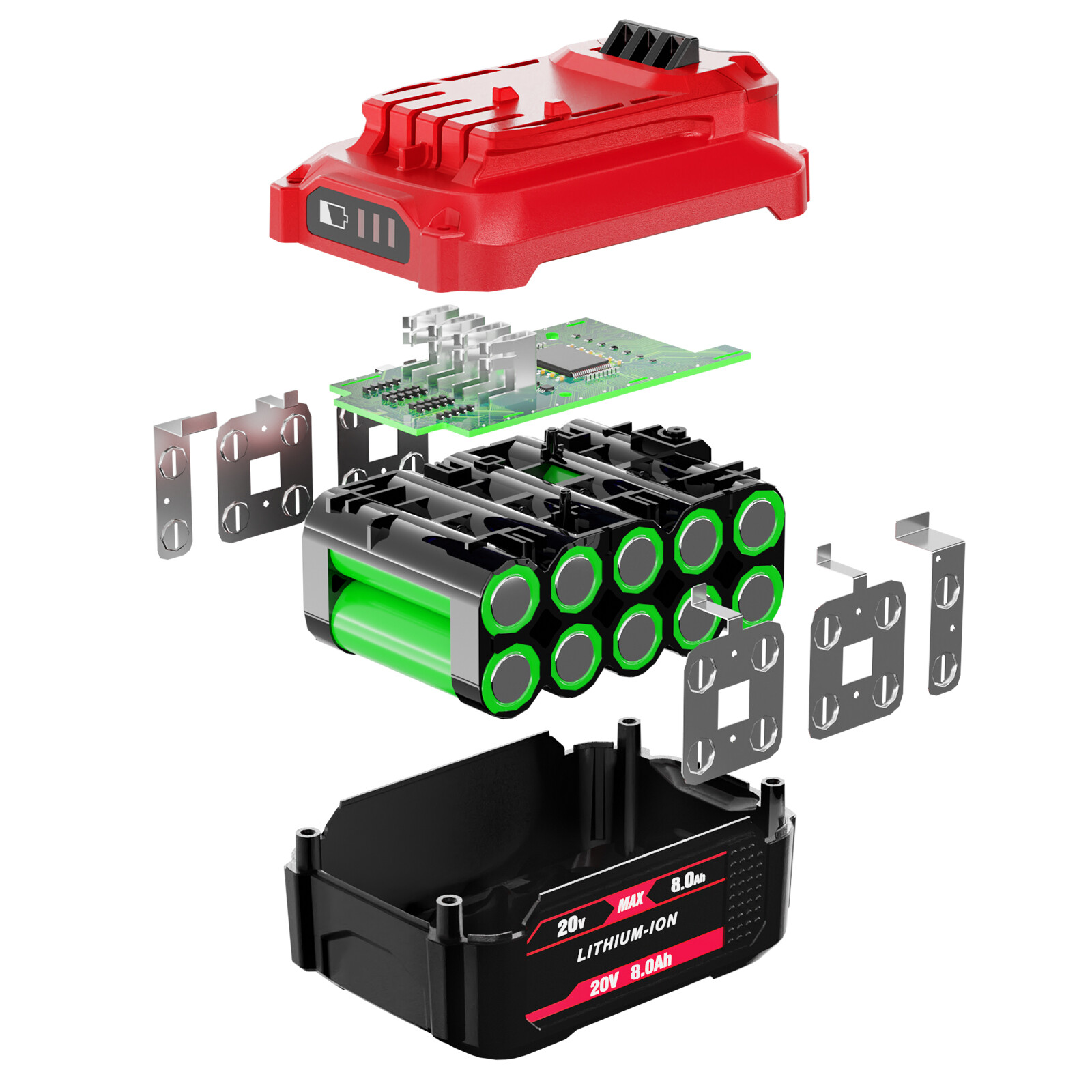 20 Volt For Craftsman V20 8.0Ah Lithium-ion Battery Pack CMCB205 CMCB204 CMCB202