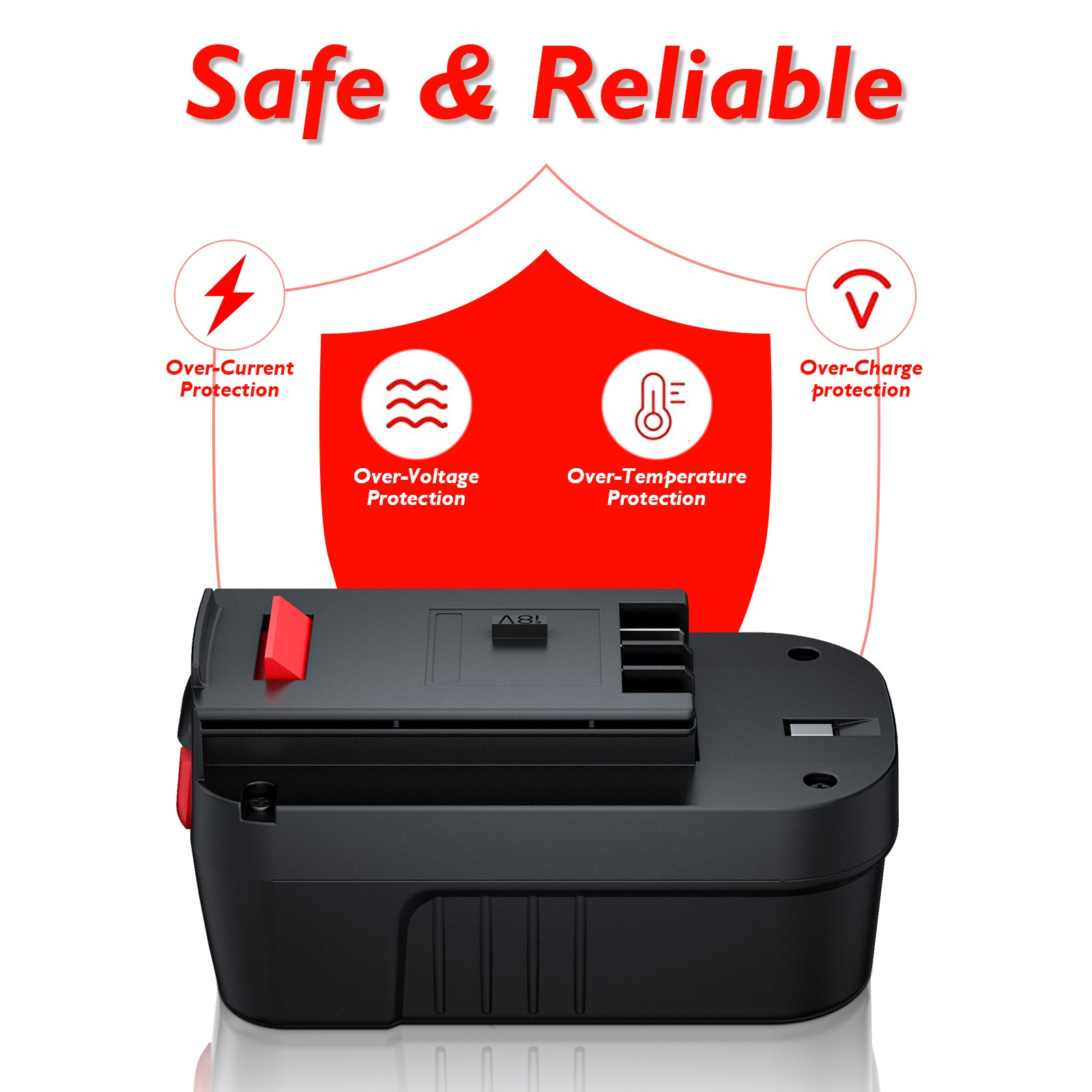 For Black & Decker HPB18 18V 18Volt 8000mAh Lithium-Ion Battery PACK HPB18-OPE