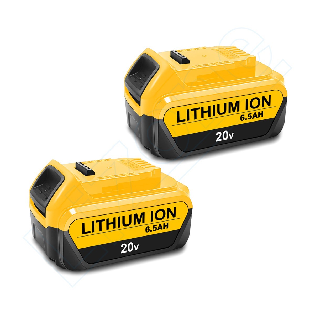 2 PACK 6.5Ah DCB206 For DeWalt 20V Max 6.0AH Lithium-Ion Battery DCB206-2 DCB205