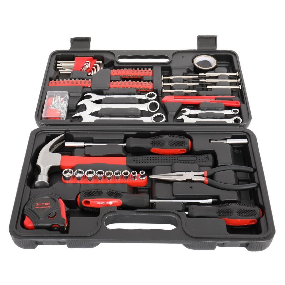New 148 Pcs General Household Home Repair and Mechanic’s Hand Tool Kit Toolbox