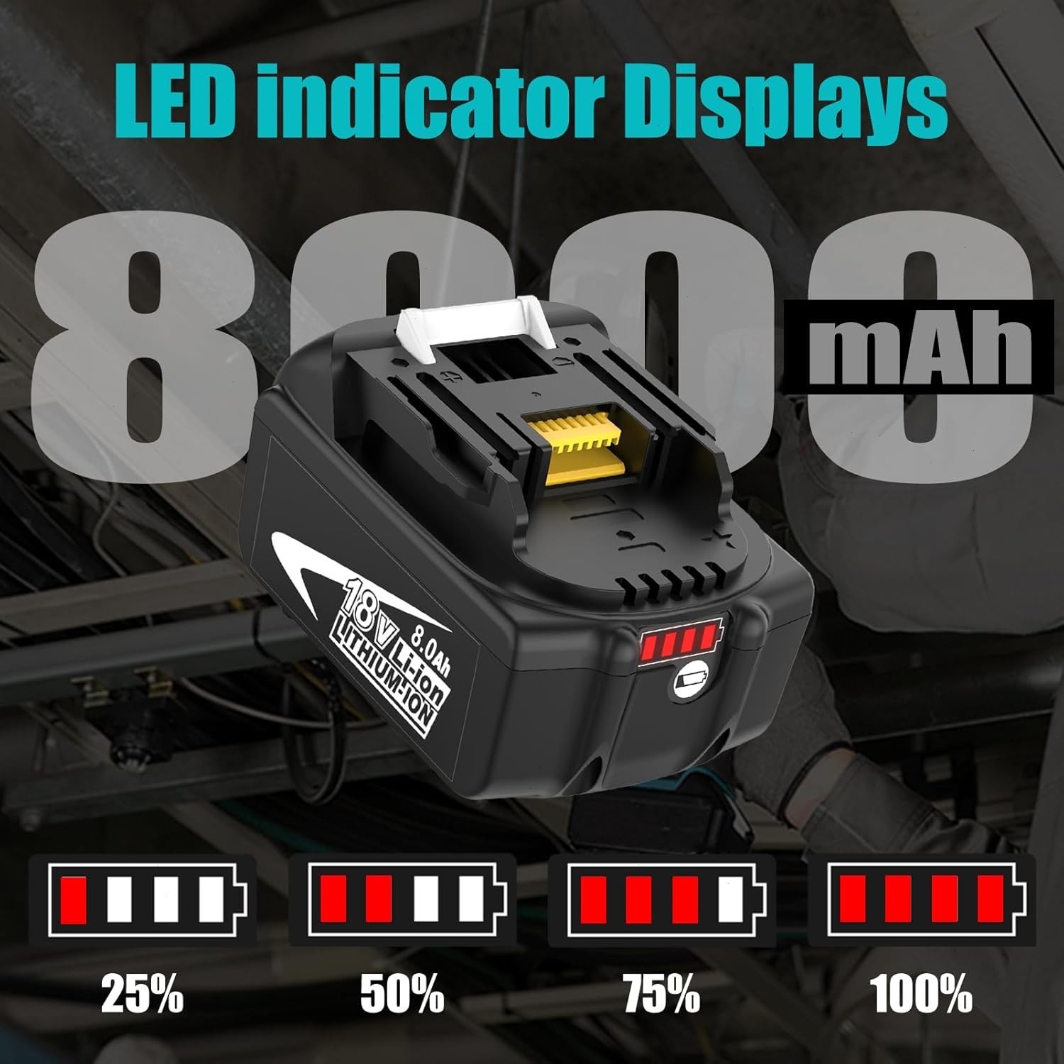 2PACK For Makita 18Volt 8.0Ah LXT Li-Ion Battery BL1860B BL1830 BL1850 /Charger
