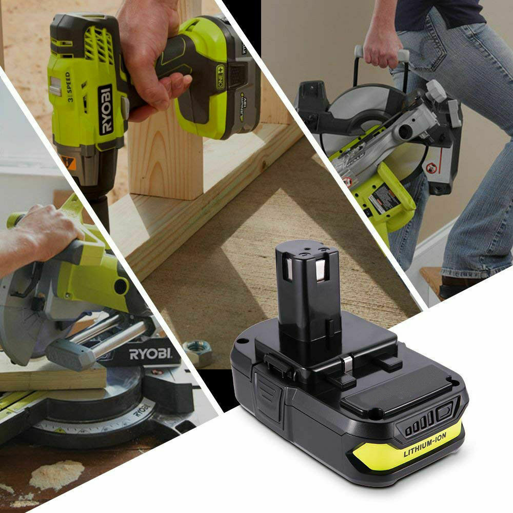 2PACK 8Ah For RYOBI P108 18V 8000mAh High Capacity Battery 18Volt Lithium-Ion