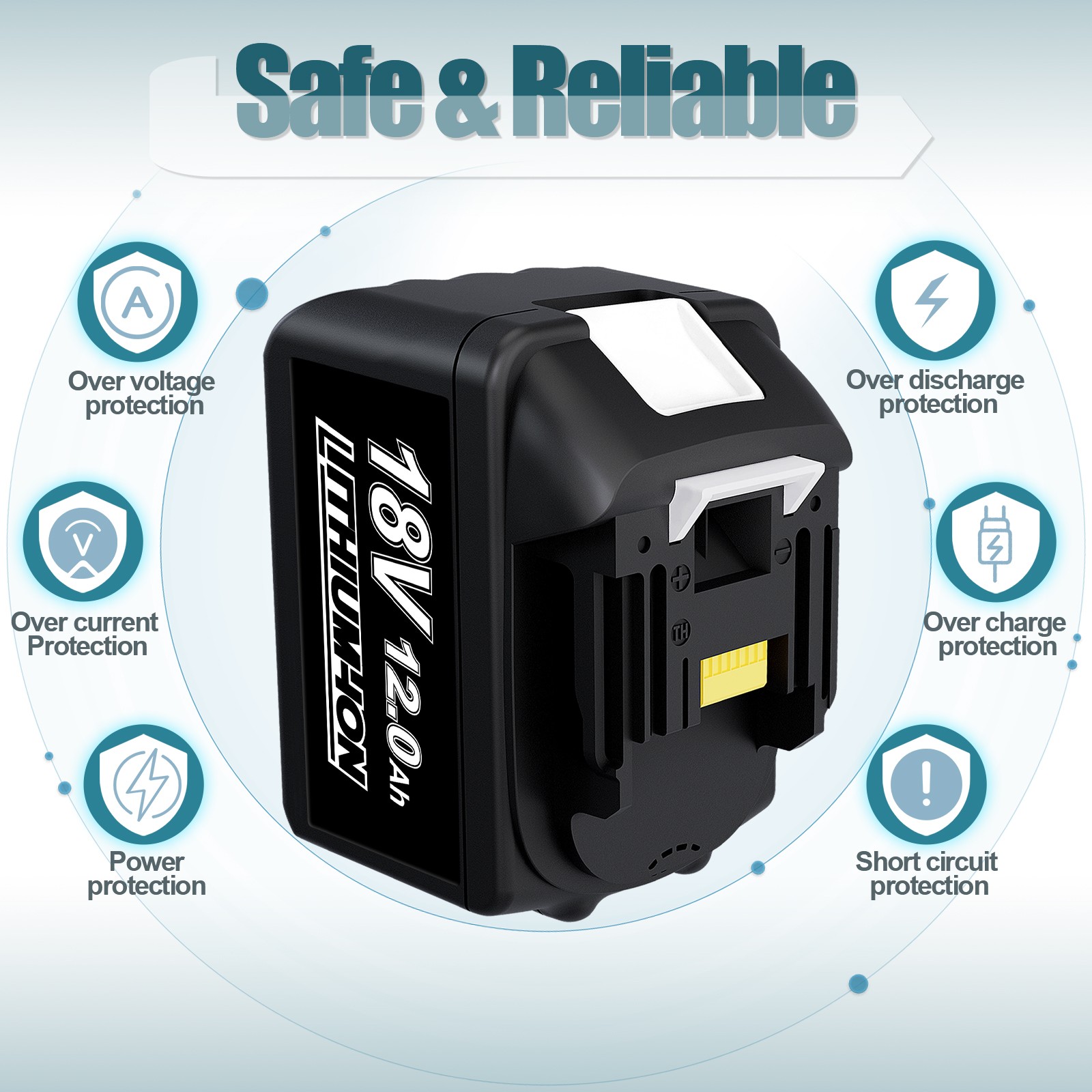 8.0Ah BL1860B For Makita 18V 12.0Ah Lithium ion LXT BL1830 Battery NEW / Charger