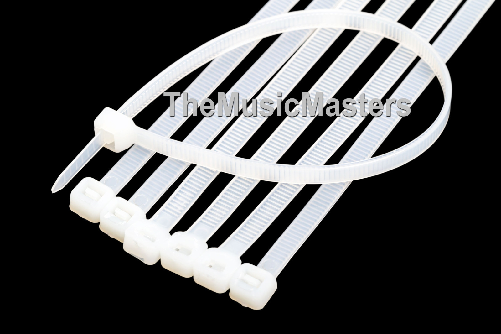 20X White 15″ inch Wire Cable Zip Ties Nylon Tie Wraps 120lb USA Made Tiger Ties