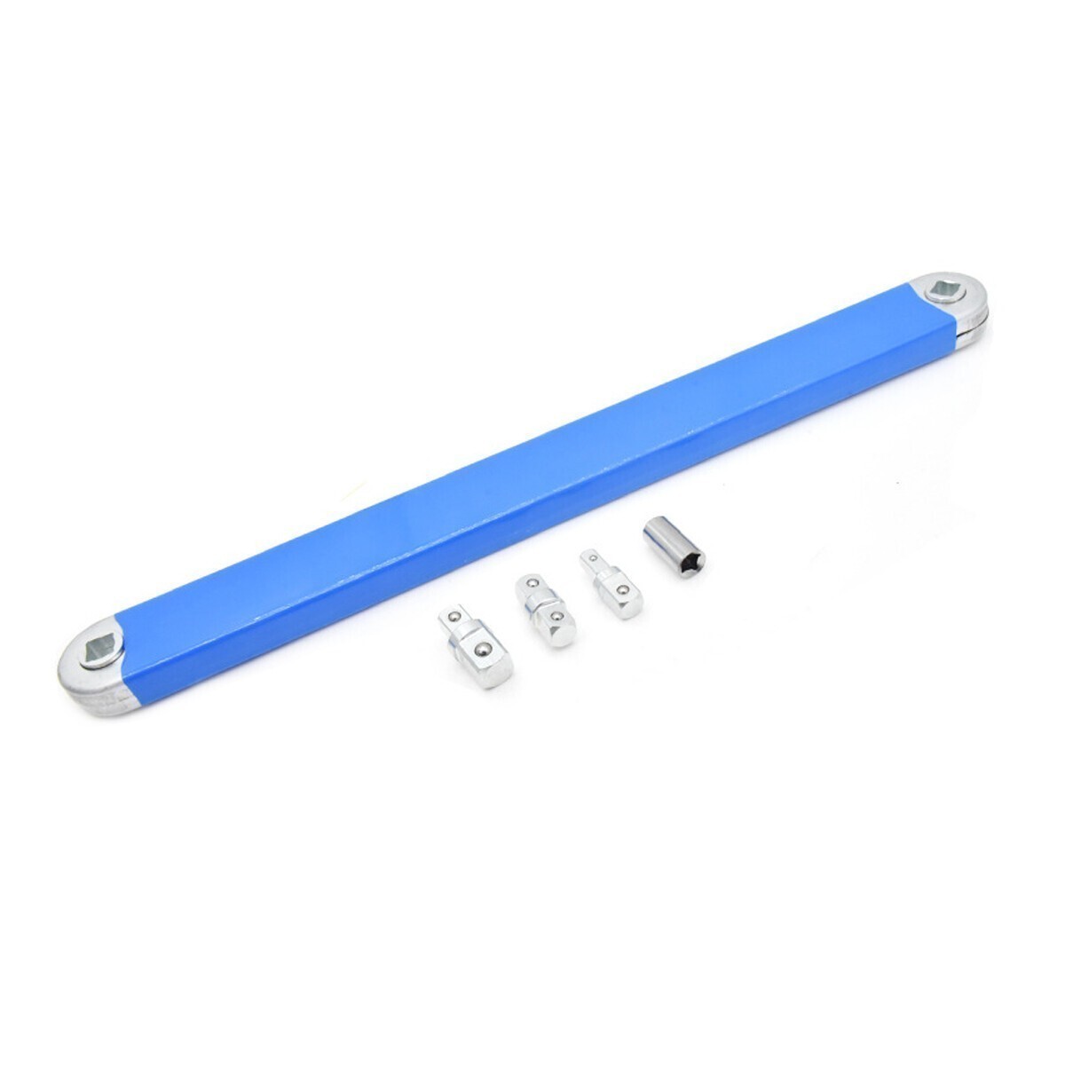 2PCS Offset Extension Wrench Set Ratchet Spanner Wrench with Extender Adapter