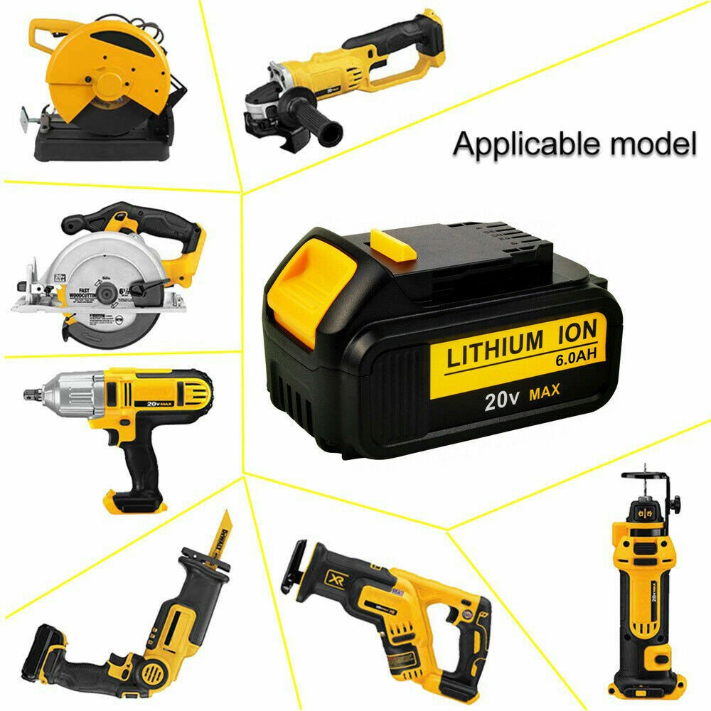 Replace for DCB200-2 9.0Ah 20V for DCB206 DCB205 Power Tool Battery for dewalt
