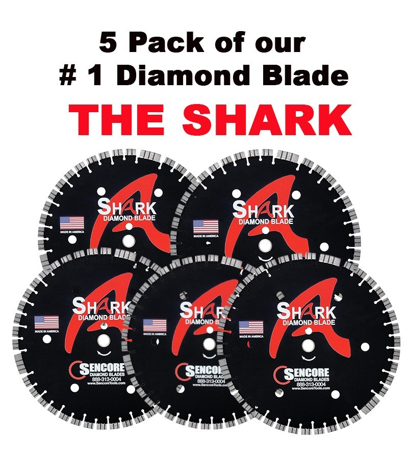 14″ – SHARK Diamond Blade (5 Pack) OUR BEST SELLER!!! + FREE SHIPPING