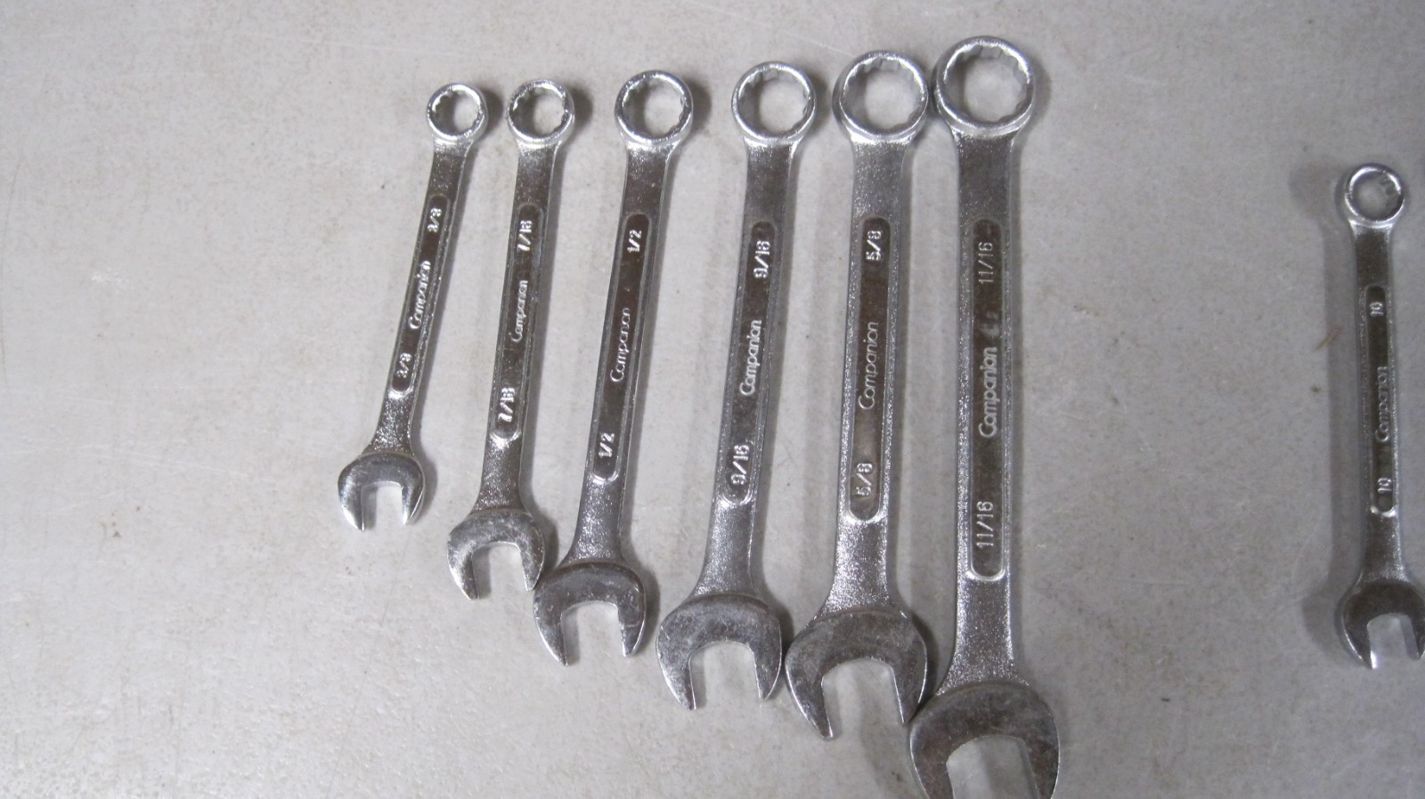 SEARS COMPANION WRENCHES BOTH SAE + METRIC 12 PCS