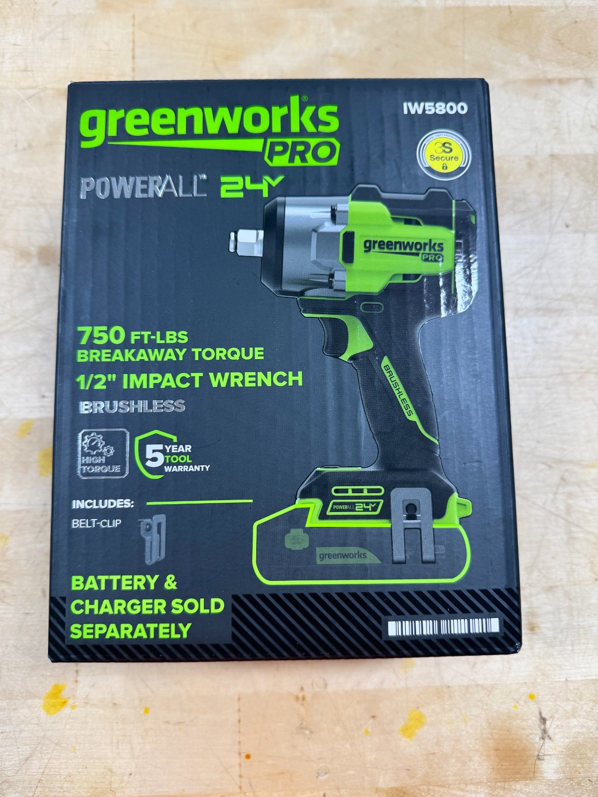 Greenworks 1/2″ Imact Wrench IW5800 “New”