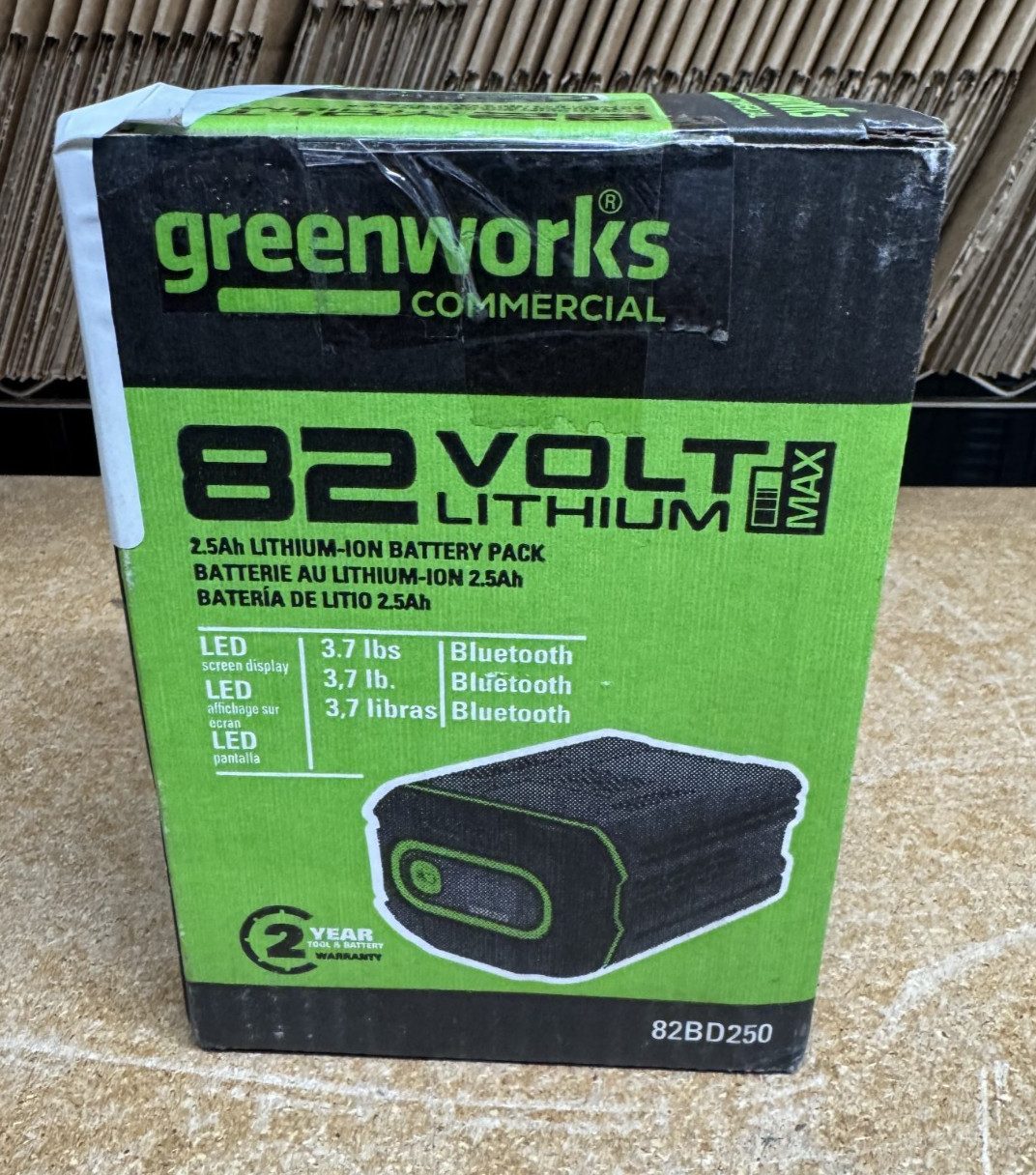 Greenworks 82BD250 82v 2.5Ah with Bluetooth and Digital Readout