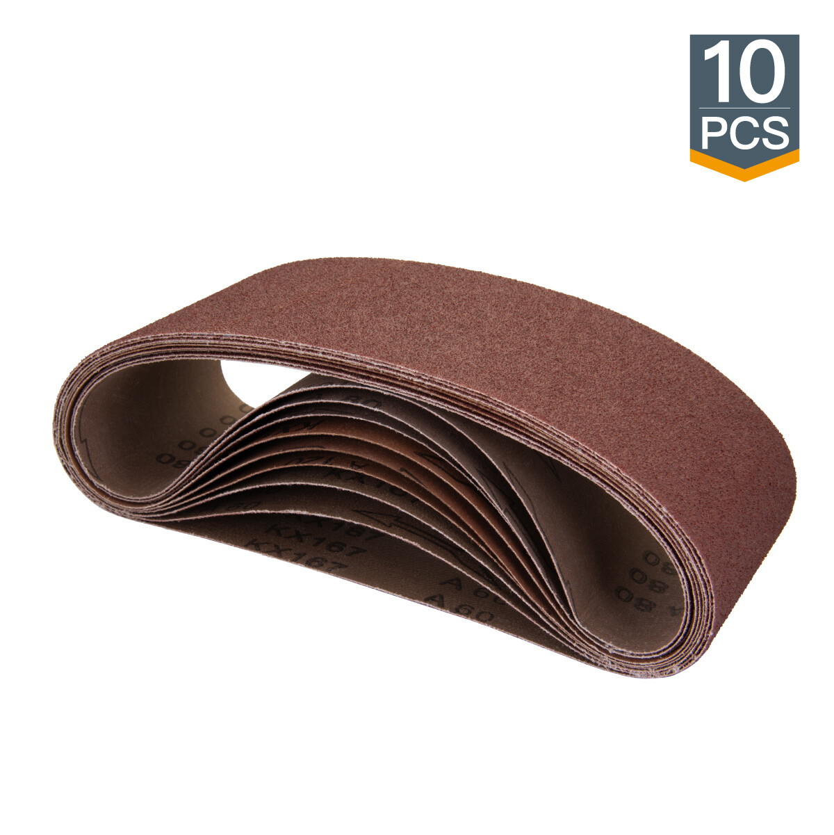 POWERTEC 4 x 24″ Sanding Belt 60 Grit Aluminum Oxide Sandpaper-10 PK (110000)