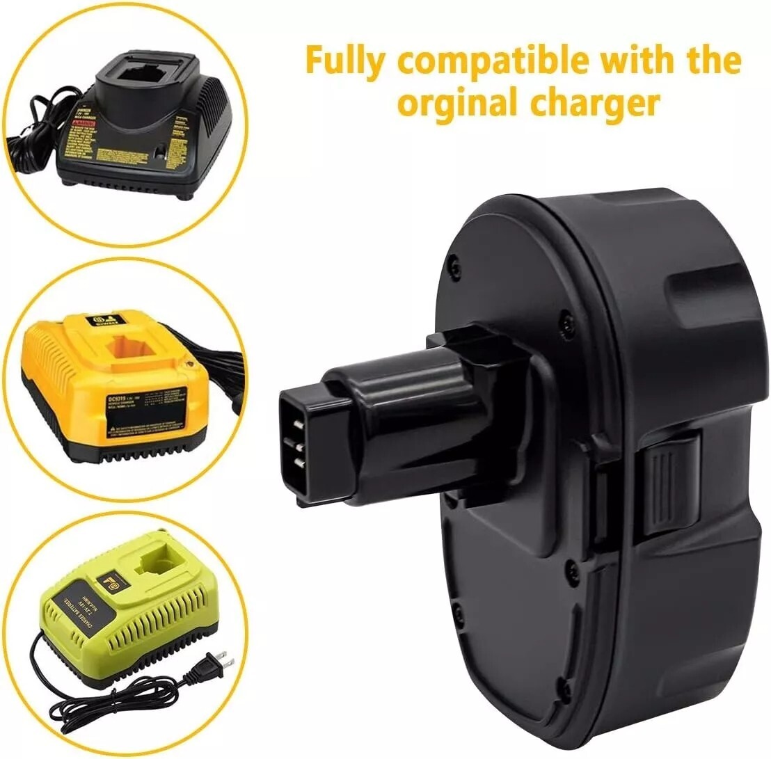 3Ah 14.4V Ni-MH Battery for DeWalt DW9091 DC9091 DE9038etc Overcharge Protection