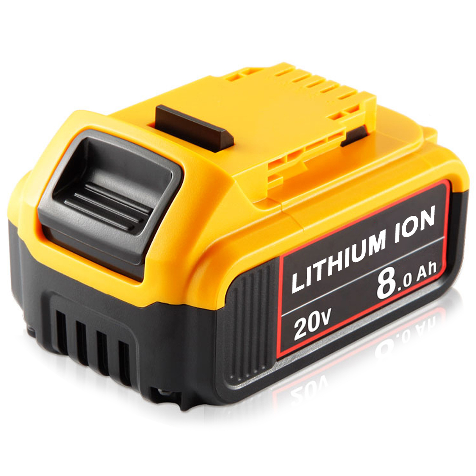 Pack For DeWalt 20V 20 Volt Max XR 8.0AH Lithium Ion Battery DCB206-2 DCB205-2