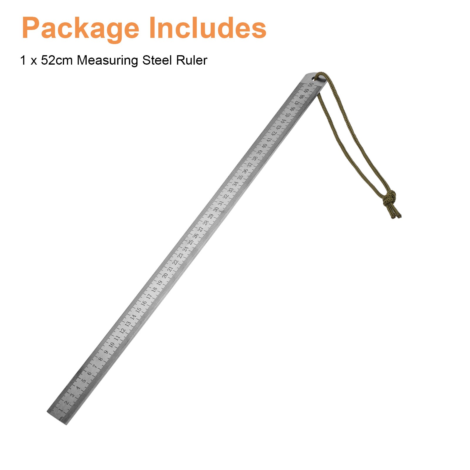 20″Heavy Duty Metal Ruler Stainless Steel Precision Metric & Inch Straight Edge
