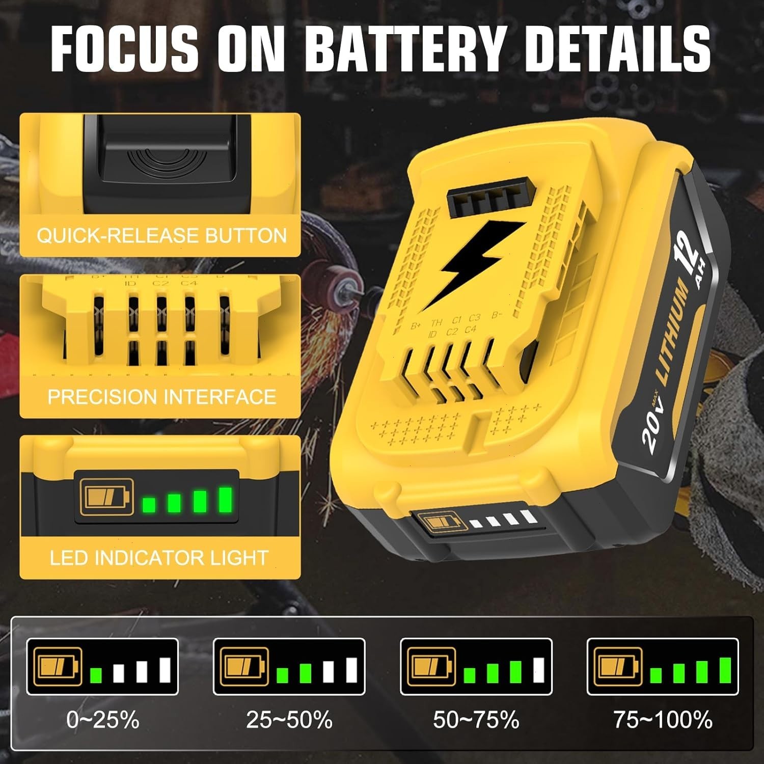 2Pack For DeWalt 20V 20 Volt Max XR 12.0AH Lithium Battery DCB206-2 / Charger
