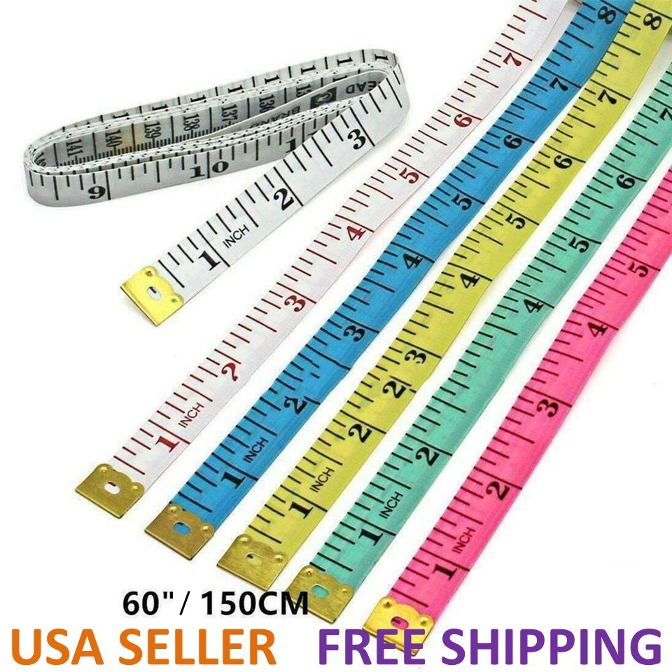 Body Measuring Ruler Sewing Cloth Tailor Tape Measure Soft Flat 60″ /150cm