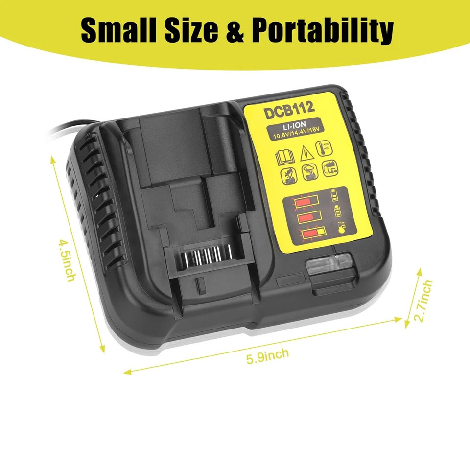 Pack For DeWalt 20V 20 Volt Max XR 10.0AH Lithium-Ion Battery DCB206-2 DCB205-2