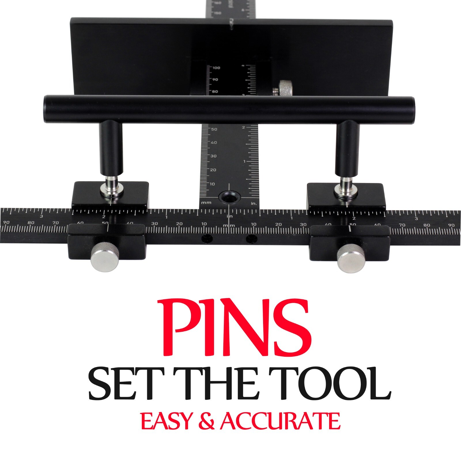 Cabinet Hardware Jig, Aluminum Alloy with Center Guide, Cabinet Handle Jig