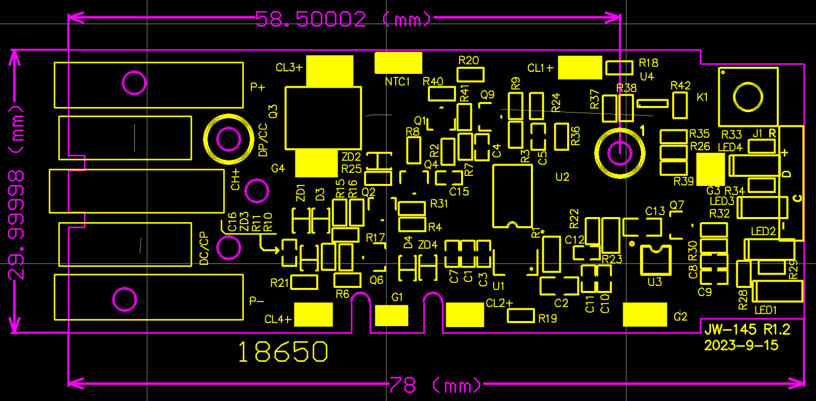 2PCS M18 Battery PCB Board Charging Protection Circuit Board for Milwaukee